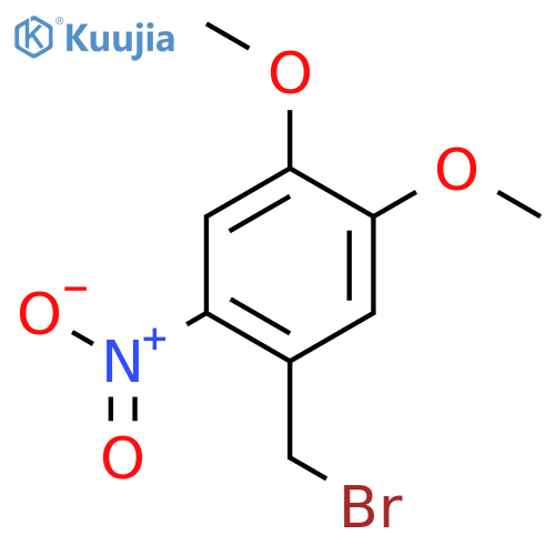 1-(Bromomethyl)-4,5-dimethoxy-2-nitrobenzene structure