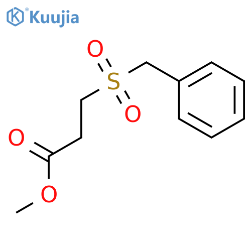 Propanoic acid,3-[(phenylmethyl)sulfonyl]-, methyl ester structure