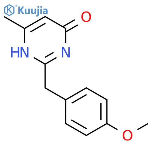 4(1H)-Pyrimidinone, 2-[(4-methoxyphenyl)methyl]-6-methyl- structure