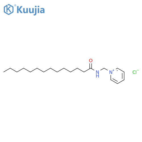 Pyridinium, 1-[[(1-oxotetradecyl)amino]methyl]-, chloride structure