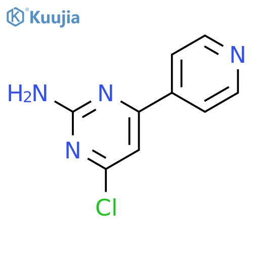 2-Pyrimidinamine, 4-chloro-6-(4-pyridinyl)- structure