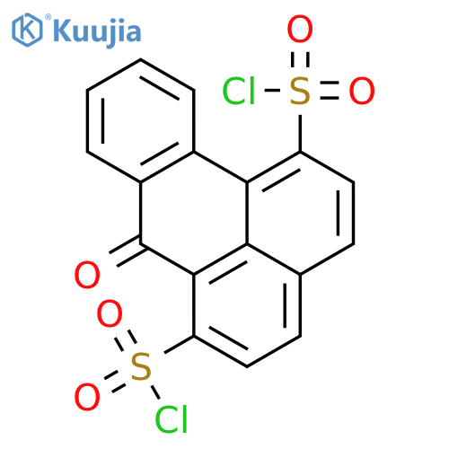 7H-Benz[de]anthracene-1,6-disulfonyl dichloride, 7-oxo- structure