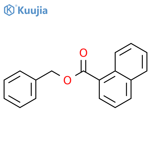 1-Naphthalenecarboxylic acid, phenylmethyl ester structure