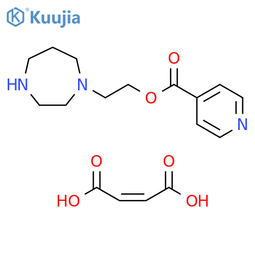 4-Pyridinecarboxylic acid, 2-(hexahydro-1H-1,4-diazepin-1-yl)ethyl ester, (2Z)-2-butenedioate (1:2) (9CI) structure