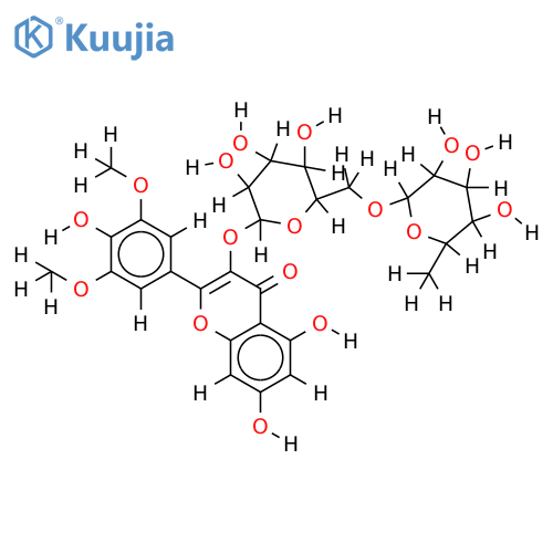 Syringetin-3-O-rutinoside structure