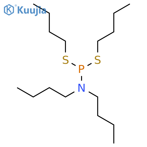 Phosphoramidodithious acid, dibutyl-, dibutyl ester structure
