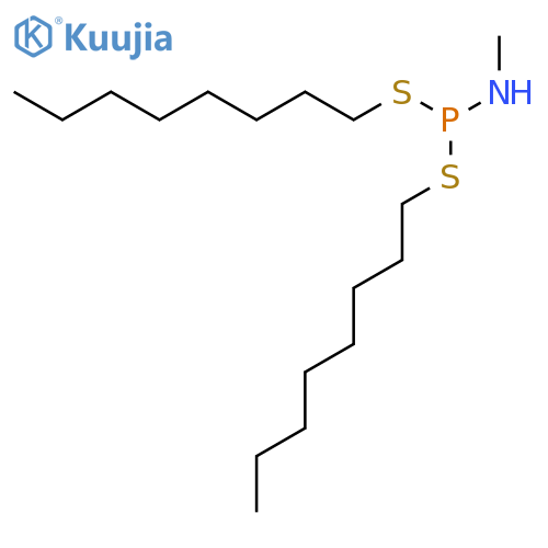 Phosphoramidodithious acid, methyl-, dioctyl ester structure