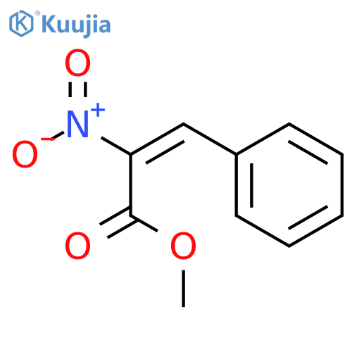 2-Propenoic acid, 2-nitro-3-phenyl-, methyl ester structure