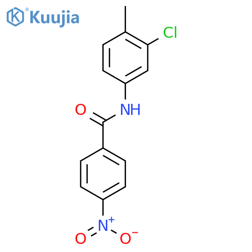 N-(3-chloro-4-methylphenyl)-4-nitrobenzamide structure