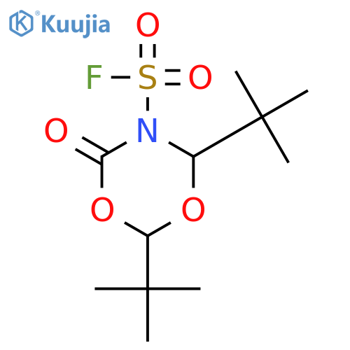 4H-1,3,5-Dioxazine-5(6H)-sulfonyl fluoride, 2,4-bis(1,1-dimethylethyl)-6-oxo- structure