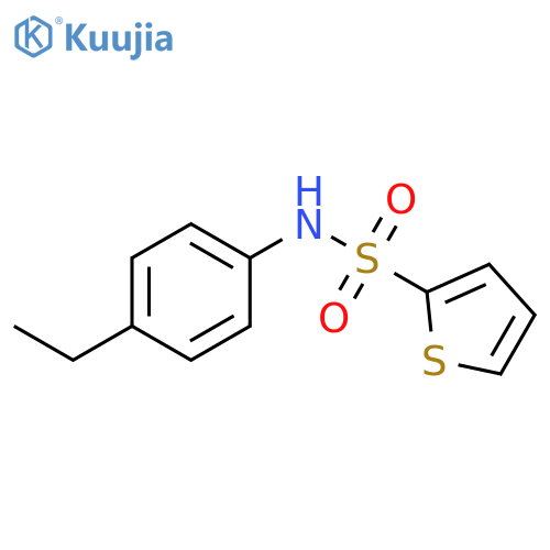 2-Thiophenesulfonamide, N-(4-ethylphenyl)- structure