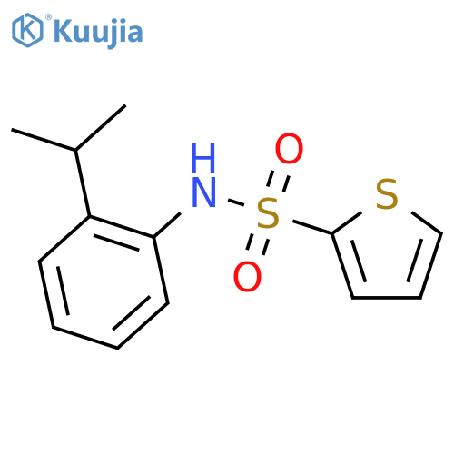 2-Thiophenesulfonamide, N-[2-(1-methylethyl)phenyl]- structure