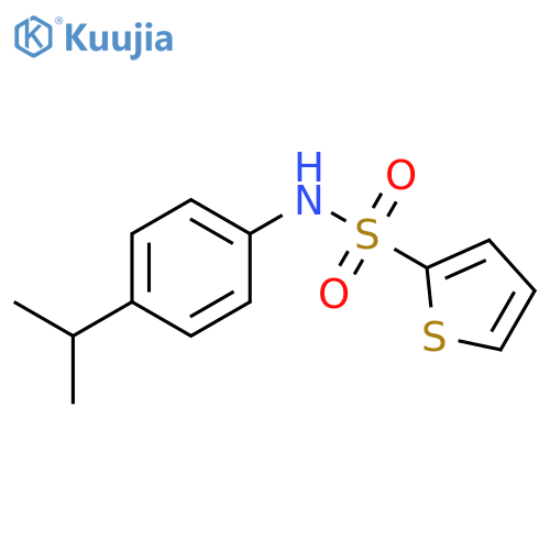 2-Thiophenesulfonamide, N-[4-(1-methylethyl)phenyl]- structure