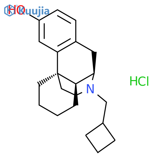 Morphinan-3-ol, 17-(cyclobutylmethyl)-, hydrochloride, (14a)- structure
