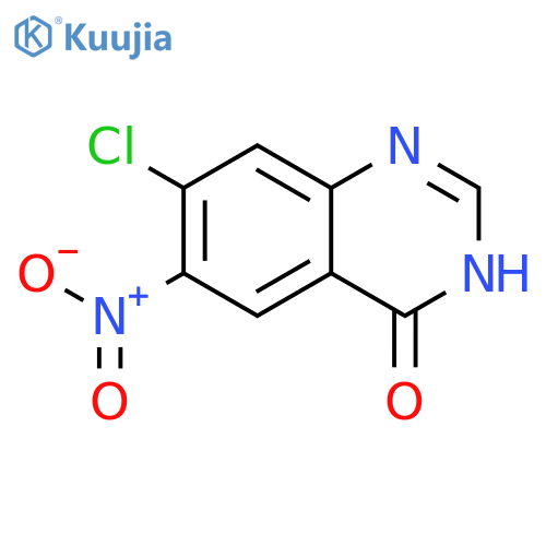 7-chloro-6-nitro-3,4-dihydroquinazolin-4-one structure