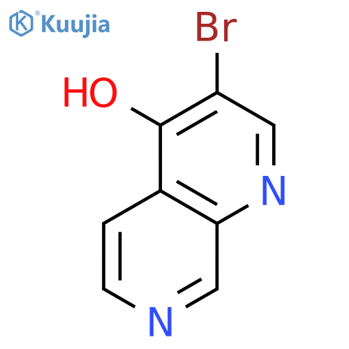1,7-Naphthyridin-4-ol, 3-bromo- structure