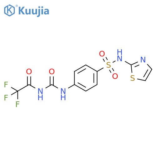 1-{4-(1,3-thiazol-2-yl)sulfamoylphenyl}-3-(2,2,2-trifluoroacetyl)urea structure