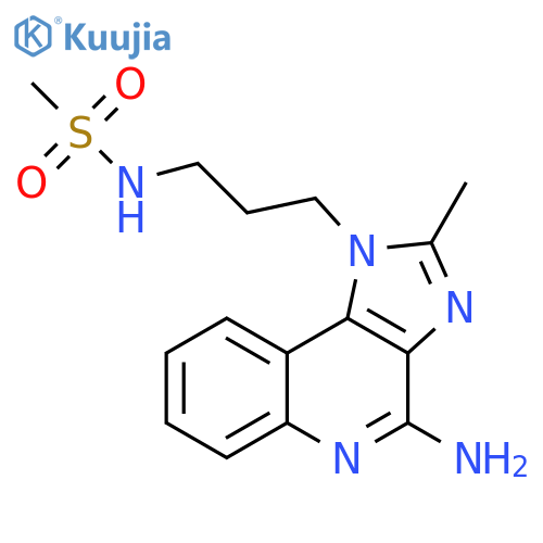 Methanesulfonamide,N-[3-(4-amino-2-methyl-1H-imidazo[4,5-c]quinolin-1-yl)propyl]- structure