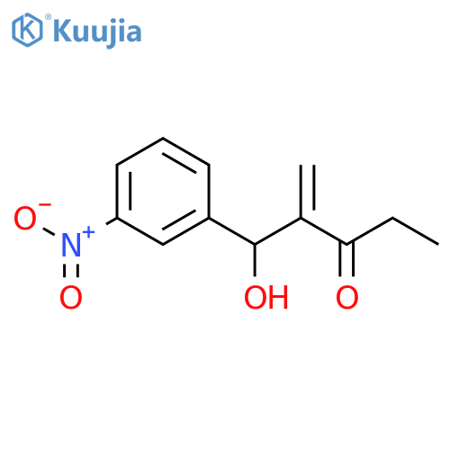 1-Penten-3-one, 2-[hydroxy(3-nitrophenyl)methyl]- structure