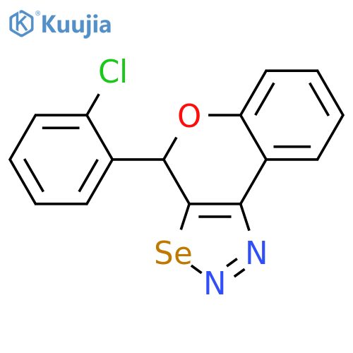 4H-[1]BENZOPYRANO[4,3-D][1,2,3]SELENADIAZOLE, 4-(2-CHLOROPHENYL)- structure