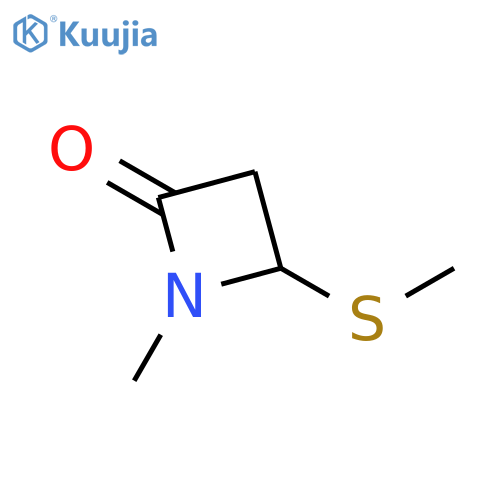 2-Azetidinone, 1-methyl-4-(methylthio)- structure
