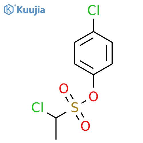 Ethanesulfonic acid, 1-chloro-, 4-chlorophenyl ester structure
