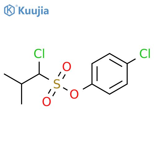 1-Propanesulfonic acid, 1-chloro-2-methyl-, 4-chlorophenyl ester structure