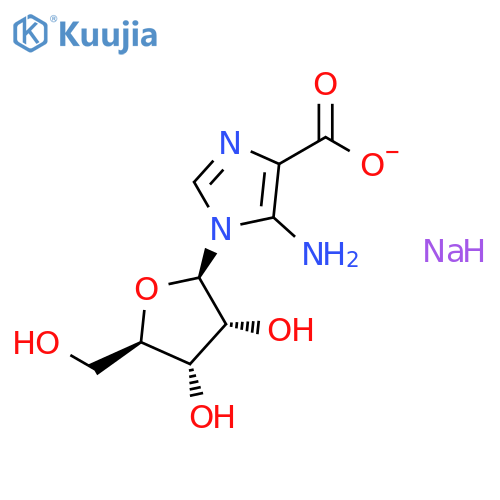 5-Amino-1-(β-D-ribofuranosyl)imidazole-4-carboxylic Acid Sodium Salt structure