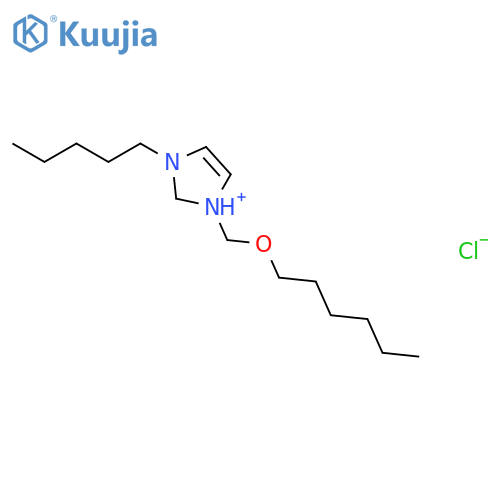 1H-IMIDAZOLIUM, 1-[(HEXYLOXY)METHYL]-3-PENTYL-, CHLORIDE structure