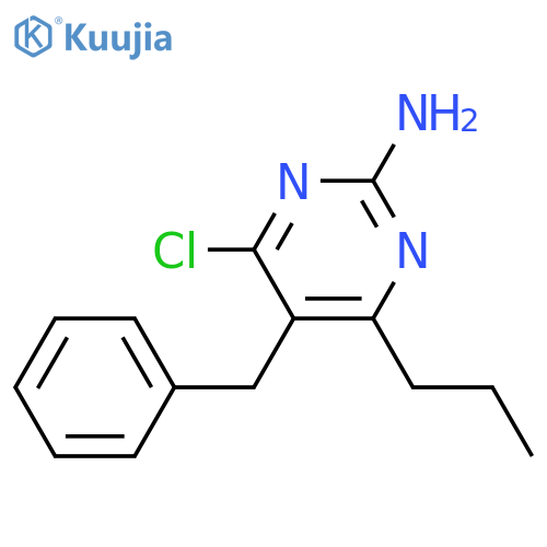 2-PYRIMIDINAMINE, 4-CHLORO-5-(PHENYLMETHYL)-6-PROPYL- structure