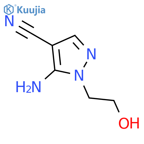 5-Amino-1-(2-hydroxyethyl)-1H-pyrazole-4-carbonitrile structure