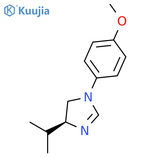 1H-Imidazole, 4,5-dihydro-1-(4-methoxyphenyl)-4-(1-methylethyl)-, (4S)- structure