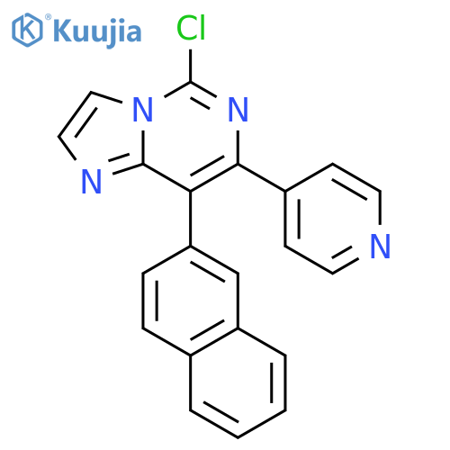 IMIDAZO[1,2-C]PYRIMIDINE, 5-CHLORO-8-(2-NAPHTHALENYL)-7-(4-PYRIDINYL)- structure