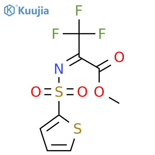Propanoic acid, 3,3,3-trifluoro-2-[(2-thienylsulfonyl)imino]-, methyl ester structure