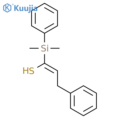 1-Propene-1-thiol, 1-(dimethylphenylsilyl)-3-phenyl- structure