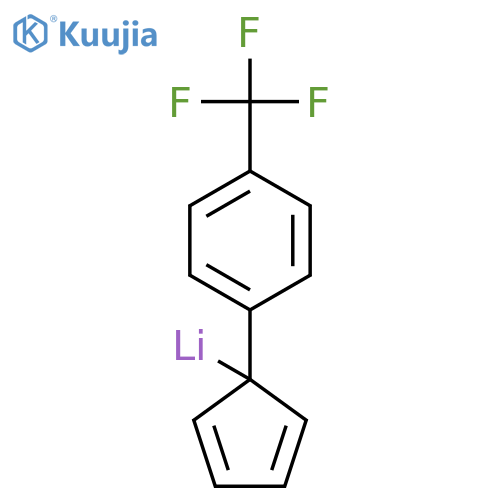 Lithium, [1-[4-(trifluoromethyl)phenyl]-2,4-cyclopentadien-1-yl]- structure