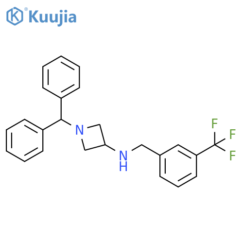 3-Azetidinamine,1-(diphenylmethyl)-N-[[3-(trifluoromethyl)phenyl]methyl]- structure
