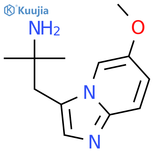 6-methoxy-α,α-dimethyl-Imidazo[1,2-a]pyridine-3-ethanamine structure