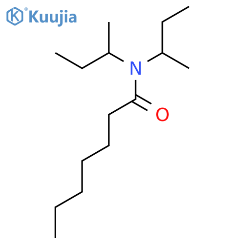 N,N-di(butan-2-yl)heptanamide structure