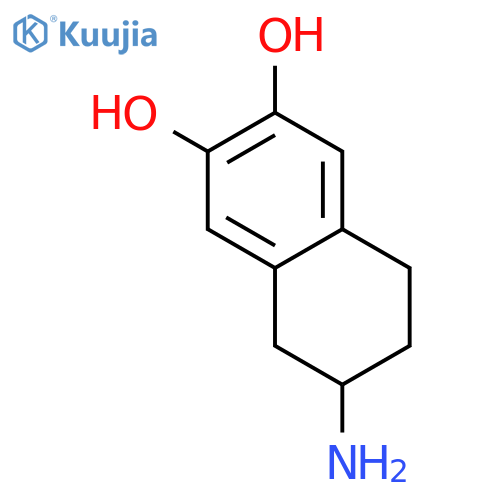 6-Amino-5,6,7,8-tetrahydronaphthalene-2,3-diol structure
