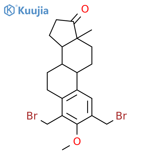 19-bromo-2-(bromomethyl)-1-methoxy-4,9-cyclo-9,10-secoandrosta-1(10),2,4-trien-17-one structure