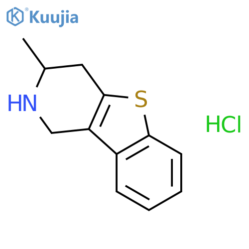 3-methyl-1,2,3,4-tetrahydro[1]benzothieno[3,2-c]pyridine hydrochloride (1:1) structure