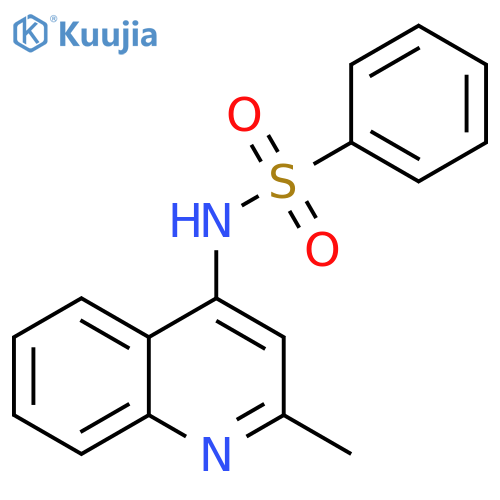 benzenesulfonamide, N-(2-methyl-4-quinolinyl)- structure