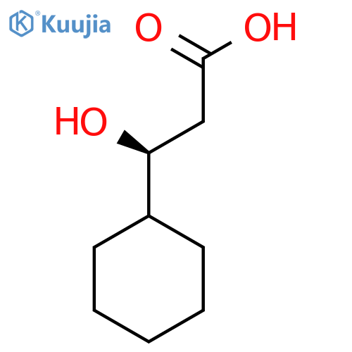 (3S)-3-cyclohexyl-3-hydroxypropanoic acid structure