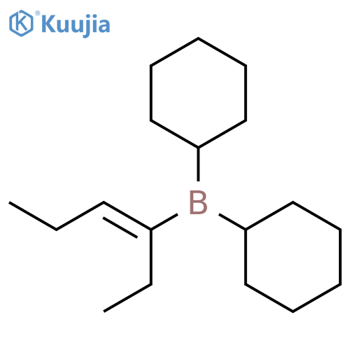 Borane, dicyclohexyl(1-ethyl-1-butenyl)-, (Z)- structure
