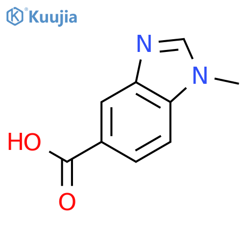 1-methyl-1H-1,3-benzodiazole-5-carboxylic acid structure