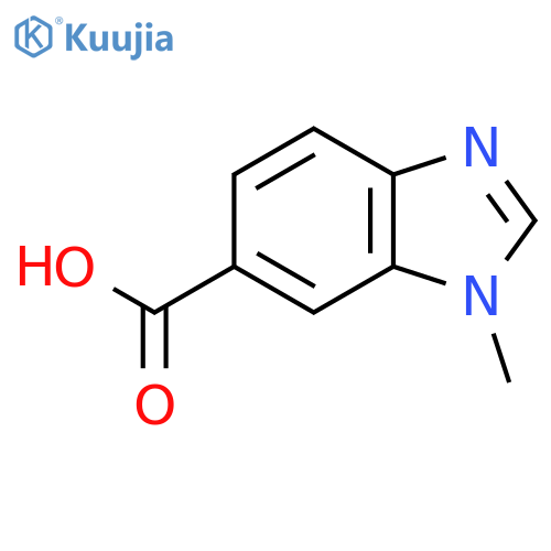 1-methyl-1H-1,3-benzodiazole-6-carboxylic acid structure