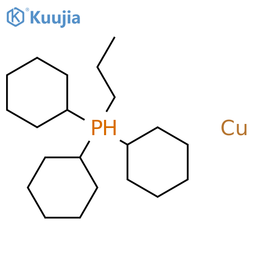 Copper, propyl(tricyclohexylphosphine)- structure