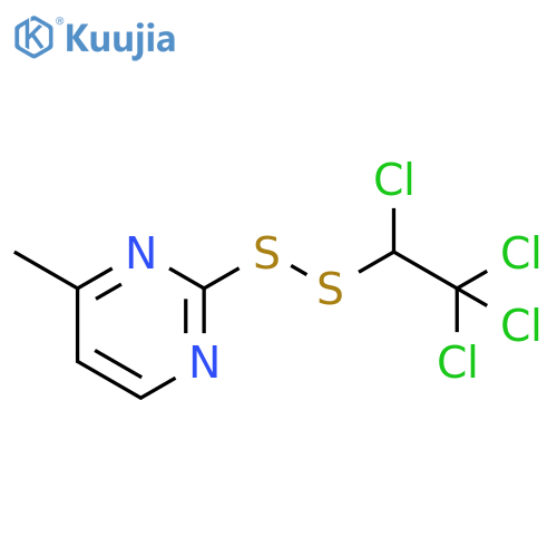 PYRIMIDINE, 4-METHYL-2-[(1,2,2,2-TETRACHLOROETHYL)DITHIO]- structure
