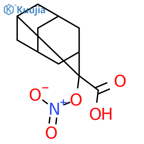 2-(nitrooxy)tricyclo[3.3.1.1~3,7~]decane-2-carboxylic acid structure